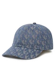 Calvin Klein Czapka z daszkiem Aop 6 Panel Baseball Cap LV04K5058G Niebieski - Czapki damskie - miniaturka - grafika 1