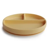 Miseczki i talerzyki dla dzieci - Mushie Talerzyk silikonowy Pale Daffodil - miniaturka - grafika 1