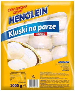 Kluski na parze 1kg - Henglein pampuchy świeże niemrożone - Szybkie dania obiadowe - miniaturka - grafika 1
