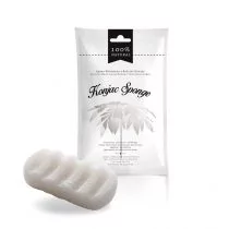 Gąbka z rośliny konjac do mycia twarzy i ciała czarna Konjac Sponge - Tampony - miniaturka - grafika 1