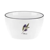 Miski i półmiski - Miseczka porcelanowa Prowansja oliwka 350 ml biały - miniaturka - grafika 1