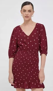 PEPE JEANS SUKIENKA BORDOWA WE WZÓR MINI L JHR - Sukienki - miniaturka - grafika 1