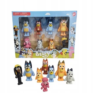 Zestaw Figurek z Bajki BLUEY & FAMILY RODZINA BING PRZJACIELE ZABAWA 8 SZT - Domki dla lalek - miniaturka - grafika 1
