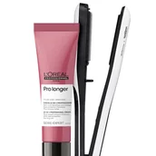 Prostownice i karbownice do włosów - Loreal Pro Longer, zestaw z kremem termoochronnym 150ml i prostownicą Steampod - miniaturka - grafika 1