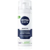 Kosmetyki do golenia - Nivea Men Men Sensitive pianka do golenia w opakowaniu (1 x 50 ml), pianka do golenia w praktycznym rozmiarze, delikatna pianka do golenia dla mężczyzn 81724-01000-19 - miniaturka - grafika 1
