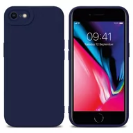 Etui i futerały do telefonów - Pokrowiec Etui Do Apple iPhone 7 / 7S / 8 / SE 2020 w FLUID CIEMNONIEBIESKI TPU Silikonowe Obudowa Ochronny Case Cover Cadorabo - miniaturka - grafika 1