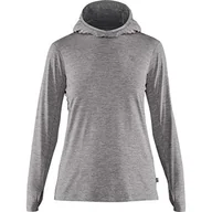 Bluzy damskie - FJALLRAVEN Damska bluza Abisko Sun-Hoodie W bluzy, Shark Grey, S - miniaturka - grafika 1