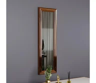 Lustra - Lustro ścienne BOSS 90x30 cm brąz - miniaturka - grafika 1