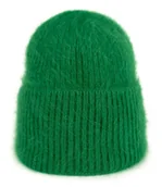 Czapki damskie - Czapka Damska Młodzieżowa Beanie Podwijana Zimowa Angora Ciepła Casualowa - miniaturka - grafika 1