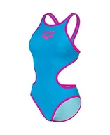 Stroje kąpielowe - ARENA Biglogo kostium kąpielowy, turkusowo-fluo, różowy, 42 - miniaturka - grafika 1