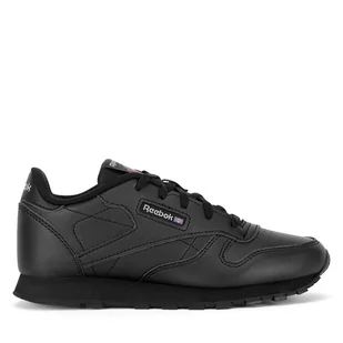 Sneakersy Reebok Classic Leather 100000116 Czarny - Buty dla chłopców - miniaturka - grafika 1