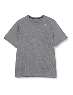 Koszulki męskie - Hurley Hurley Męska koszulka M Quick Dry Warp Knit S/S Czarny wrzos M CK5289 - grafika 1