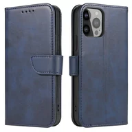 Etui i futerały do telefonów - Magnet Case elegancki futerał etui pokrowiec z klapką i funkcją podstawki iPhone 13 Pro niebieski - miniaturka - grafika 1