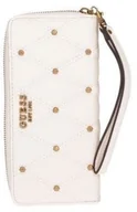 Portfele - Guess, Guess, Textile Wallet, SLG Large Zip, SWQS8553460, Ivory, For Women For Women - miniaturka - grafika 1