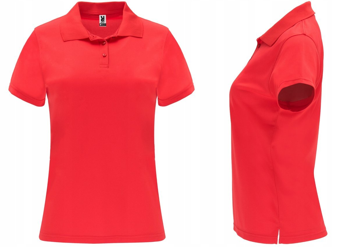 Koszulka POLO Sportowa Damska Polówka Roly MONZHA 0404 CZERWONA L