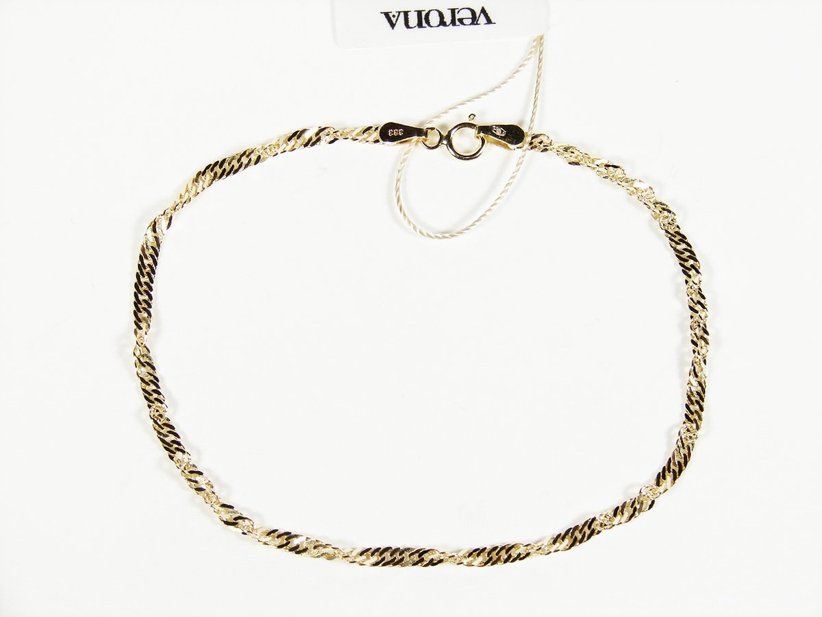 Złota bransoletka singapur VERONA (YES Biżuteria)