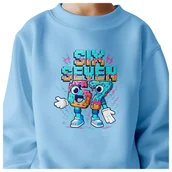 Bluzy dla dziewczynek - BLUZA DZIECIĘCA 67 SIX SEVEN VIRAL DLA CHŁOPCA DZIEWCZYNKI 134-140 - miniaturka - grafika 1