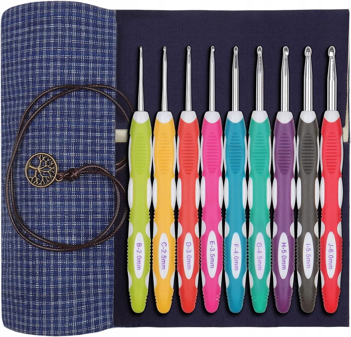 ETUI ZESTAW SZYDEŁEK HAKÓW 2-6MM ALU ERGONOMICZNY WYGODNY PREZENT