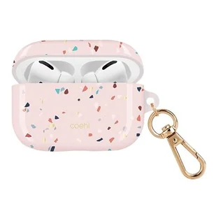 Apple UNIQ UNIQ etui Coehl Terrazzo AirPods Pro różowy/blush pink UNIQ320PNK - Akcesoria do słuchawek - miniaturka - grafika 1