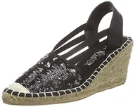 Espadryle damskie - s.Oliver Damskie espadryle 28325, Czarny (Black 001), 37 eu - miniaturka - grafika 1