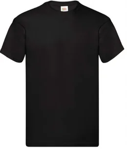 T-shirt Koszulka Męska Bawełna 100% Original T 610820 CZARNA 5XL - Koszulki męskie - miniaturka - grafika 1