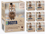 Mokra karma dla kotów - Bozita Cat Kurczak I Indyk W Sosie 6 x 370g - miniaturka - grafika 1