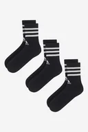 Skarpetki damskie - ADIDAS IC1321 3-PACK Czarny - miniaturka - grafika 1