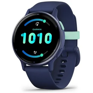 Zegarek Zegarek Garmin 010-02862-12 Vivoactive 5 w kolorze Navy z kopertą w kolorze Navy i silikonowym paskiem - Zegarki męskie - miniaturka - grafika 1