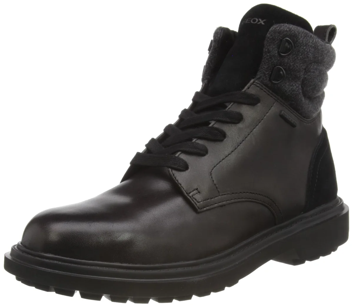 Geox Buty chłopięce U Faloria B ABX Ankle Boot, czarny, 40 EU