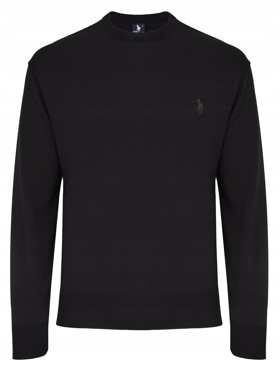 SWETER MĘSKI U KLAS - WEŁNA - KNK - CZARNY - L
