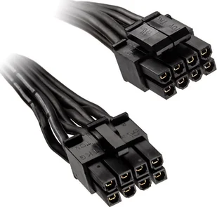 SilverStone ATX/EPS 8-pin - ATX/EPS 8-pin, 0.35m, Czarny SST-PP06BE-EPS35 - Kable komputerowe i do monitorów - miniaturka - grafika 1