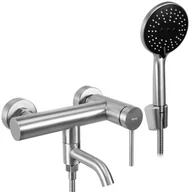 Baterie wannowe i prysznicowe - Rea Bateria wannowa REA Clif Nikiel szczotkowany Inox - miniaturka - grafika 1