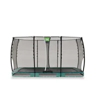 Trampoliny - Exit Trampolina naziemna Allure Classic 214x366cm zielona - miniaturka - grafika 1