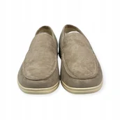 Mokasyny męskie - Mokasyny męskie zamszowe Old Money 41 - miniaturka - grafika 1