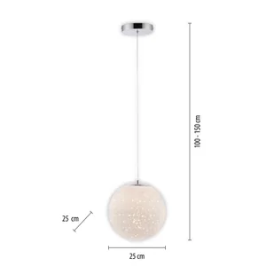 Paul Neuhaus Lampa wisząca LED Bolo szkło gwieździste niebo - Lampy sufitowe - miniaturka - grafika 3