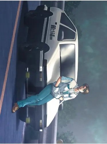 Plakat Anime Initial D initd_002 A1+ (custom)