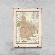 Plakaty - Plakat vintage Stara mapa Drezna A3 30x40cm bez ramki pion - miniaturka - grafika 1