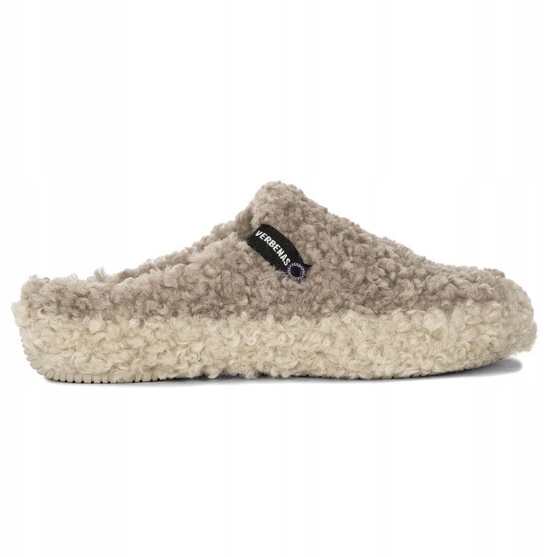 Verbenas Kapcie Damskie Ocieplane Yuma Curly-Camel/Beig r.36