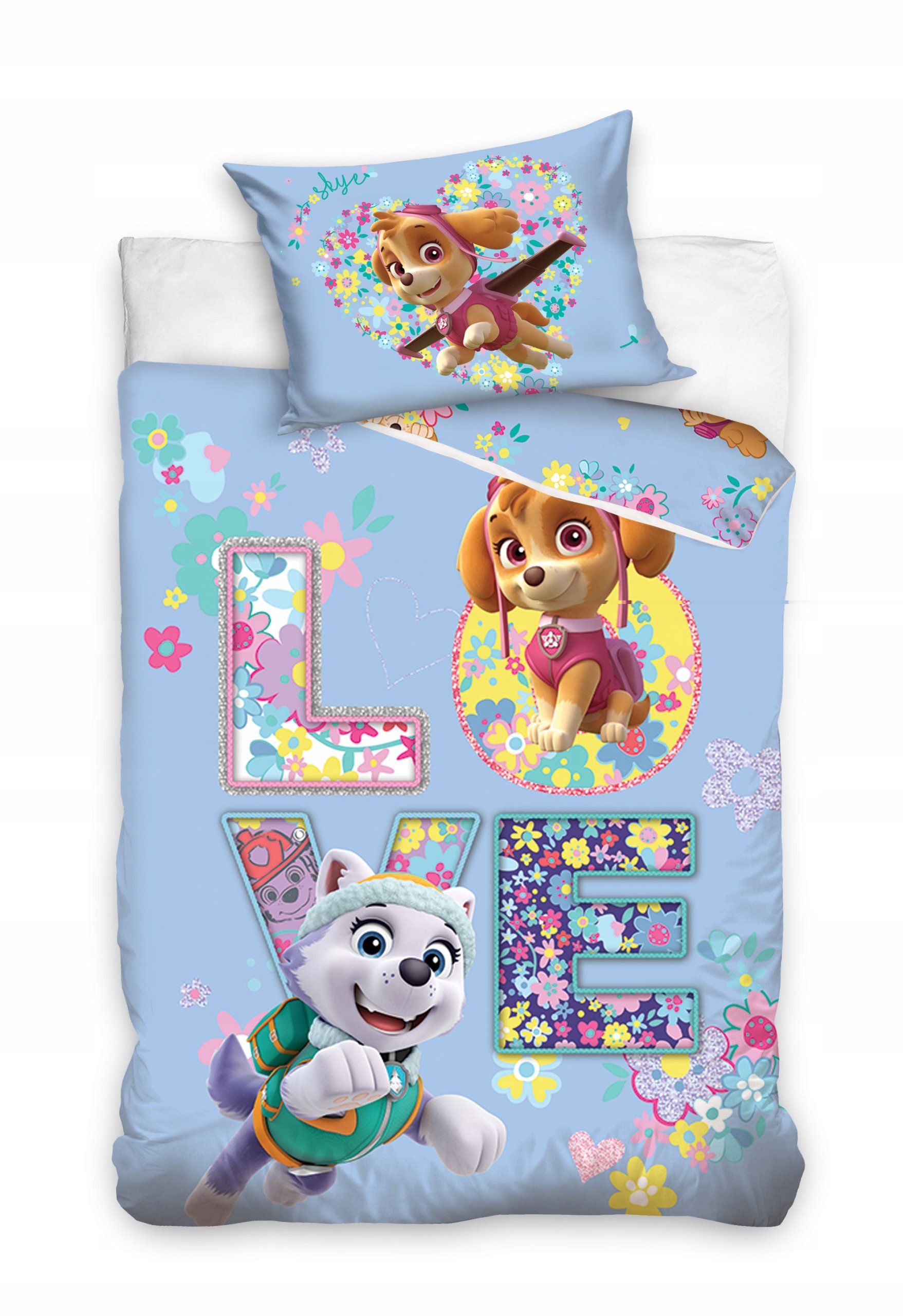 pościel Psi Patrol 140x200 Paw Raider Skye Chase