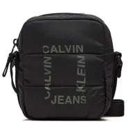 Torby męskie - Saszetka Calvin Klein Jeans Grid Logo IU0IU00649 Czarny - miniaturka - grafika 1
