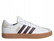 Buty sportowe męskie - Buty męskie adidas VL Court zamszowe białe trampki ID6288 44 2/3 - miniaturka - grafika 1
