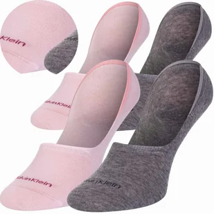Calvin Klein Skarpetki Stopki 2 Pary 39-42 Różowa Popiel - Skarpetki damskie - miniaturka - grafika 1