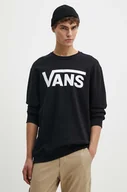 Bluzy męskie - Vans bluza bawełniana męska kolor czarny z nadrukiem VN000JSFY281 - miniaturka - grafika 1