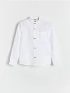 Bluzki dla chłopców - Reserved - Koszula regular fit - biały - miniaturka - grafika 1