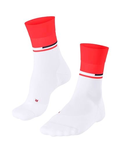 FALKE Mężczyźni Skarpety do biegania RU Compression Stabilizing M So lyocell materiał funkcyjny kompresyjne1 Para, Biały White 2008 Trend, 42-43