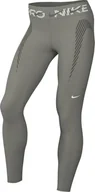 Legginsy - Nike HJ1219-320 Pro 7/8 legginsy ze średnim ściągaczem i grafiką dla kobiet, Light Army/Cargo, khaki/białe, M - miniaturka - grafika 1