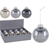 Bombki - Bombka gładka wypełniona confetti 8 x 10 cm mix - miniaturka - grafika 1