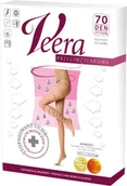 Bielizna lecznicza - Veera Silver CABIFI BIANCALANI SOCIET.PERI AZ Pończochy przeciwżylakowe z koronką 70DEN - miniaturka - grafika 1