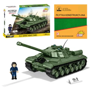 Cobi 2590 czołg SIS-3 SOVIET HEAVY TANK HC WW2 1170 El. + PŁYTKA - Klocki - miniaturka - grafika 1