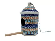 Klatki i wyposażenie dla ptaków - Ceramiczny domek dla ptaków Ceramika Bolesławiec - miniaturka - grafika 1